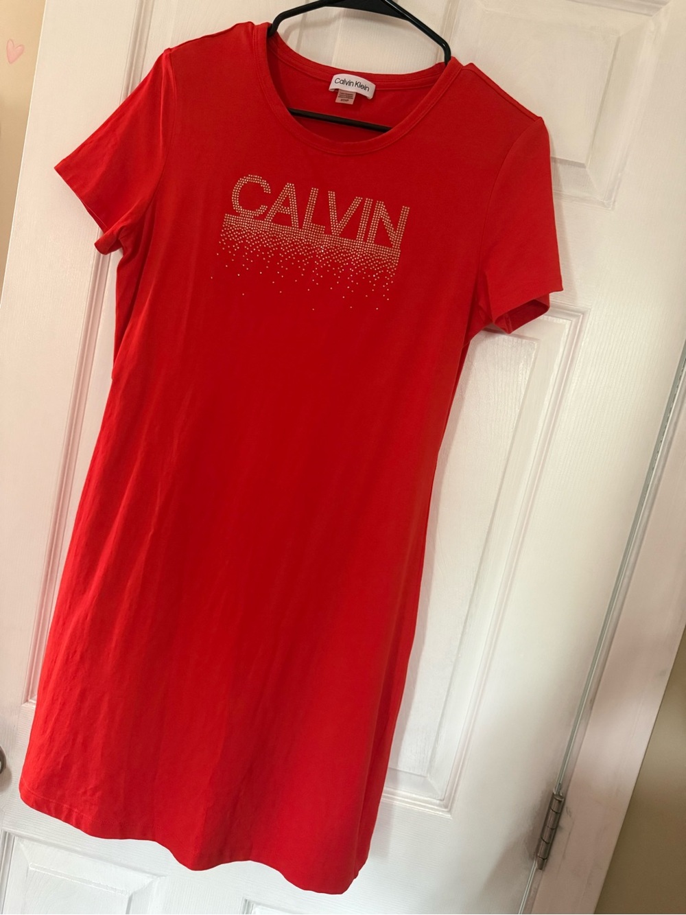Calvin Klein Bright Red Crewneck Tee